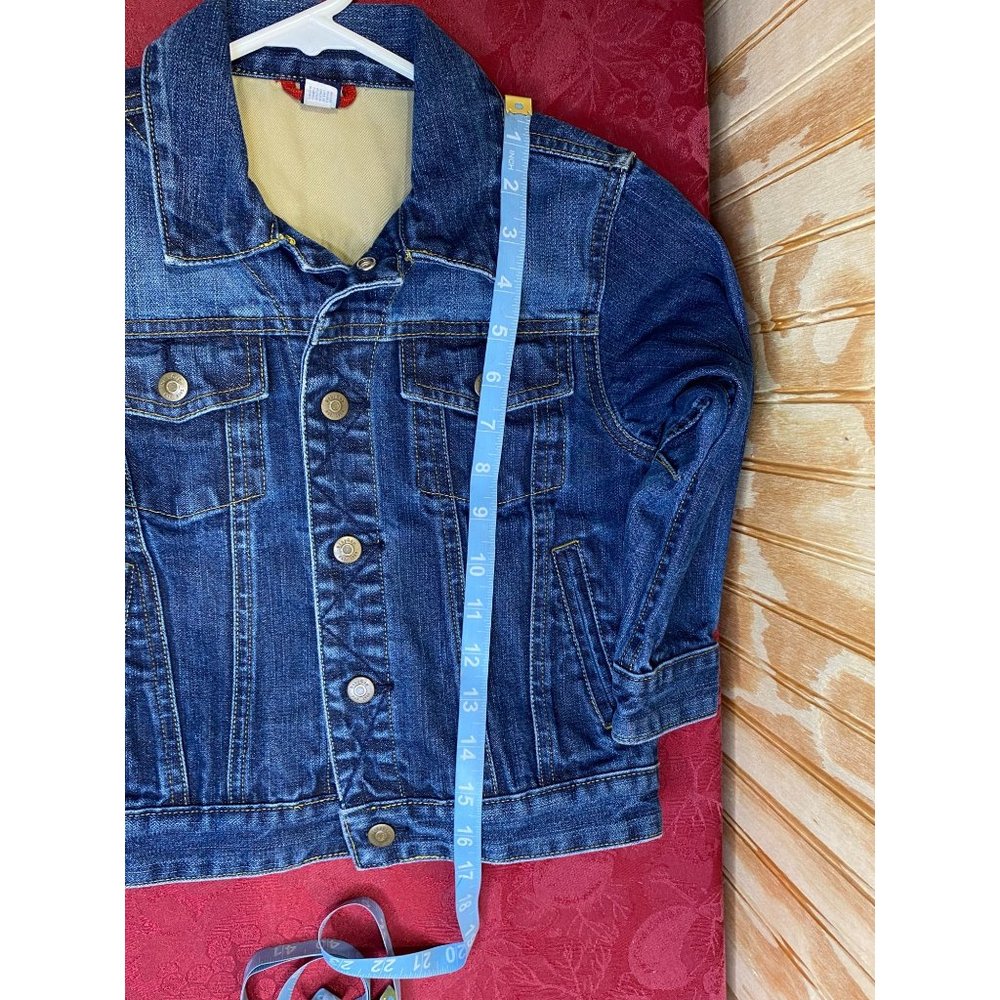 Baby Gap Denim Jean Jacket Snap Toddler 5 Years RN54032 Classic Blue - Picture 7 of 8